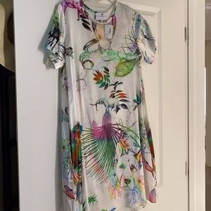 NWT Klements Jungle Pride Silk Shift Dress SIZE: M